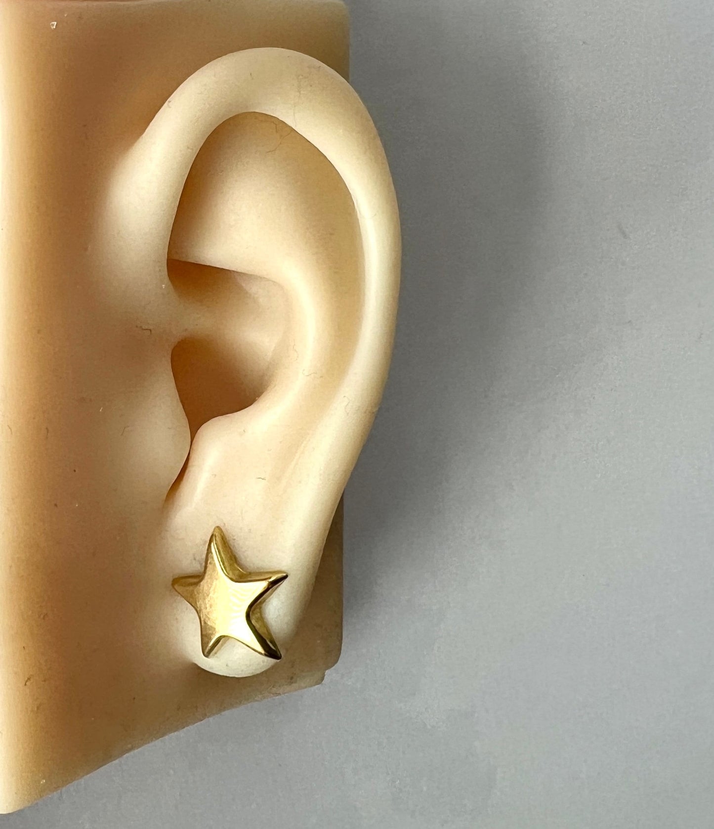 Vintage Italian 18CT Gold Star Earrings and Necklace