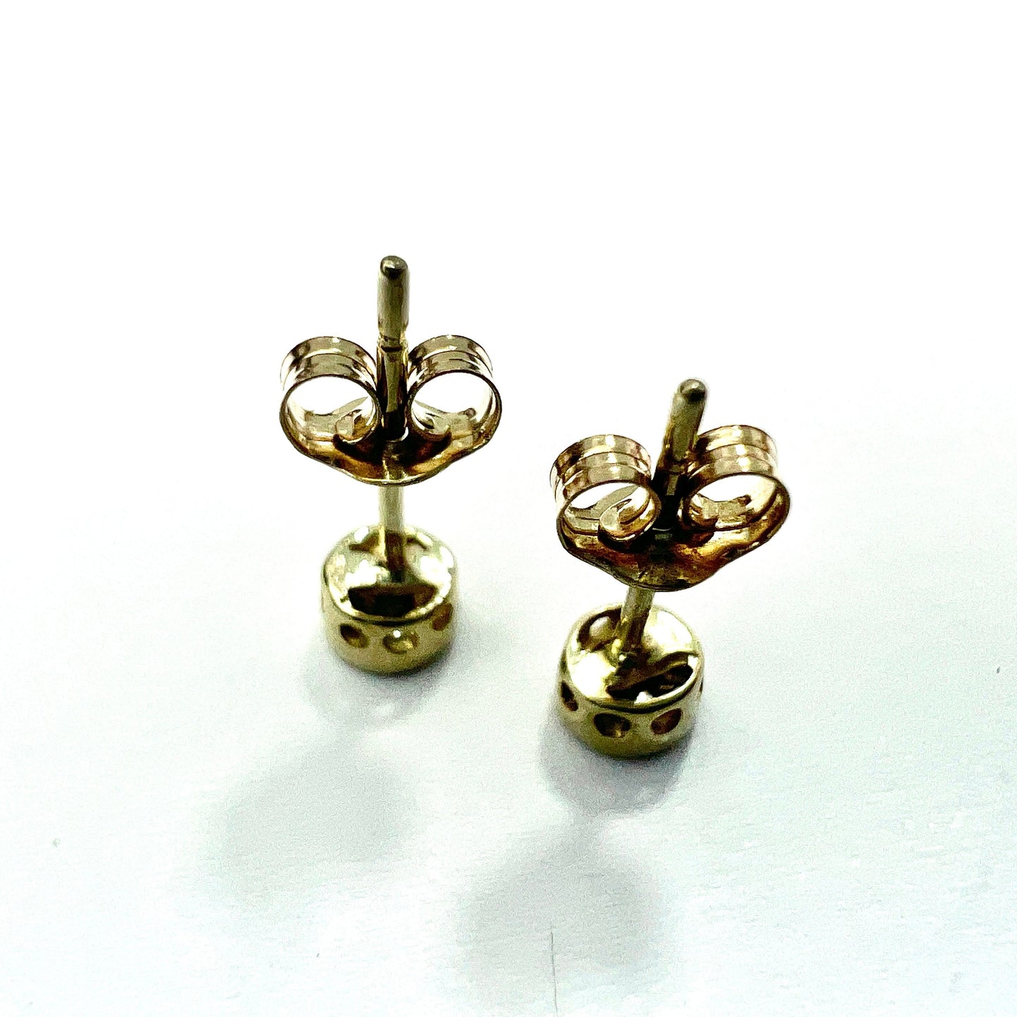 Tiny Diamond Illusion Stud Earrings in 9CT Gold
