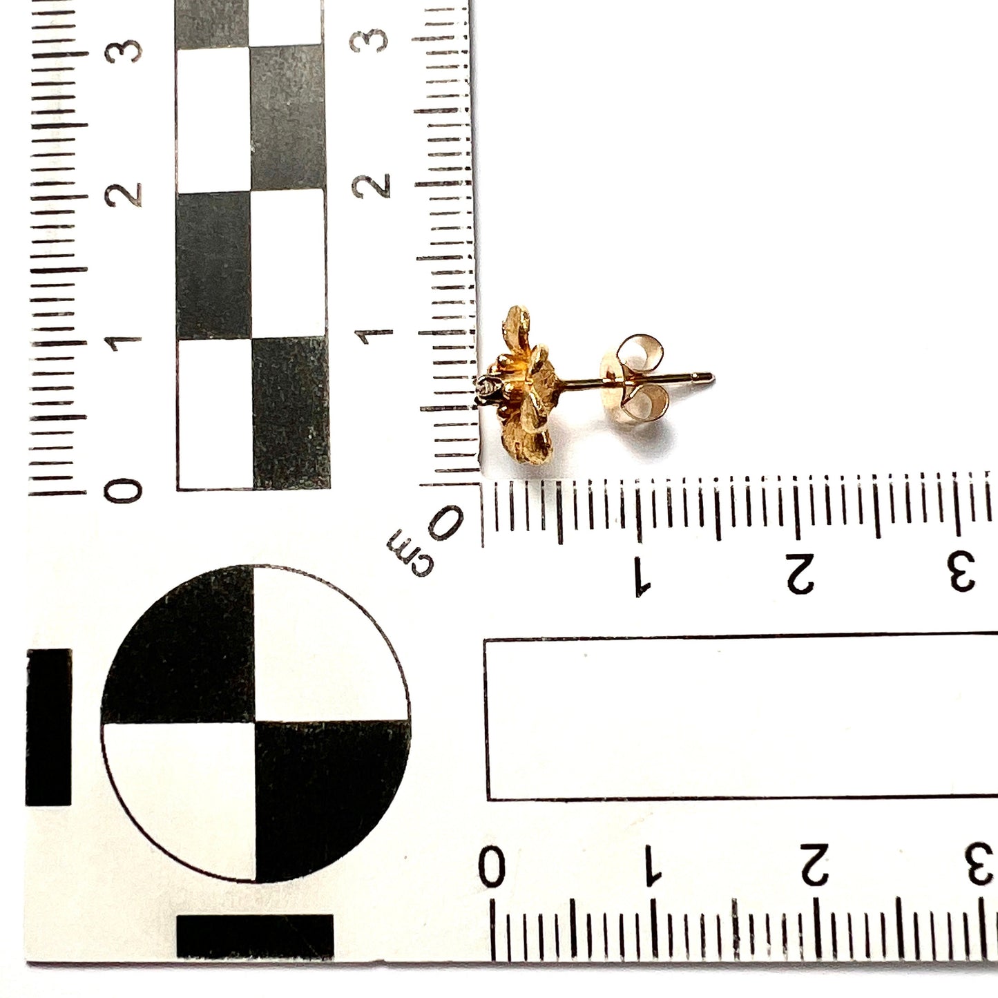 Vintage Diamond Flower Stud Earrings in 9CT Gold