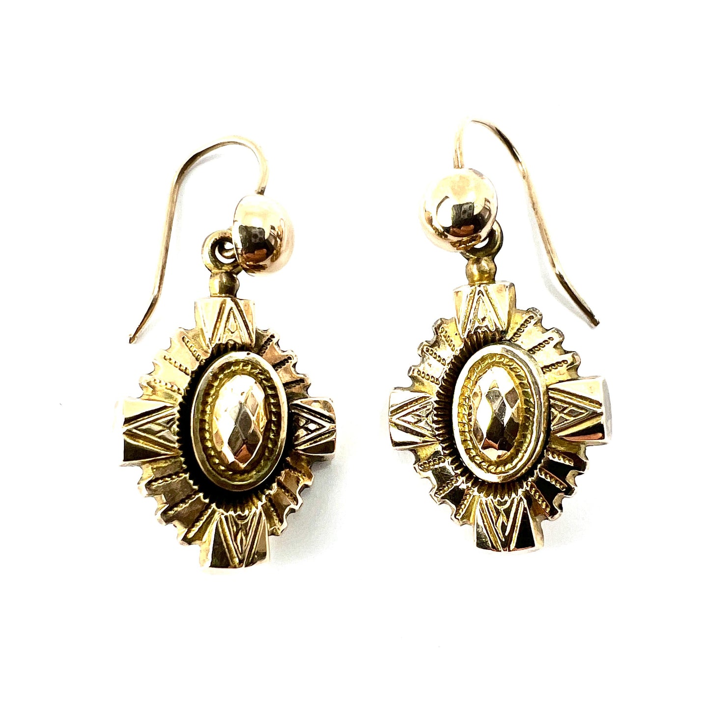 Victorian 9CT Gold Drop Earrings