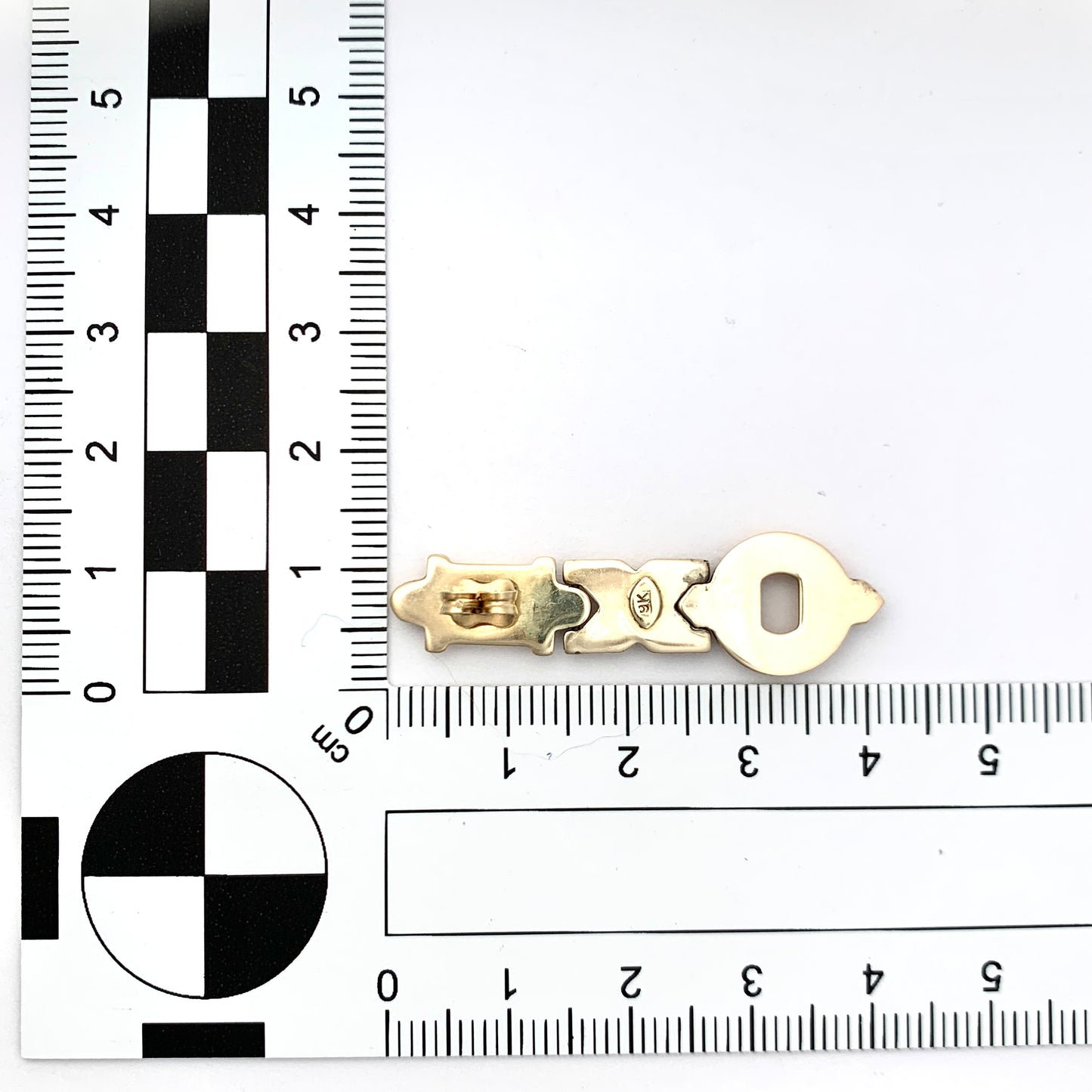 Vintage 9CT Gold Articulated Chain Link Earrings