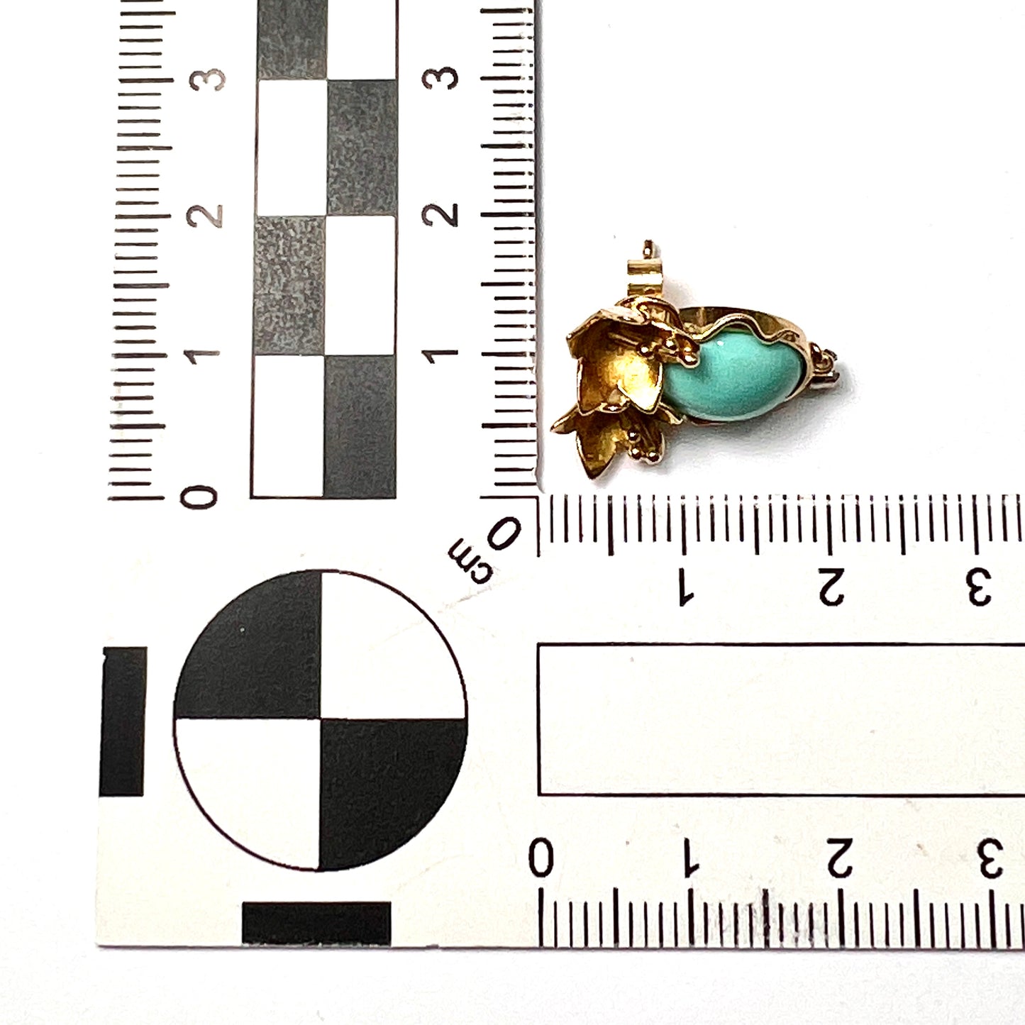 18CT Gold and Diamond Art Nouveau Style Flower Earrings