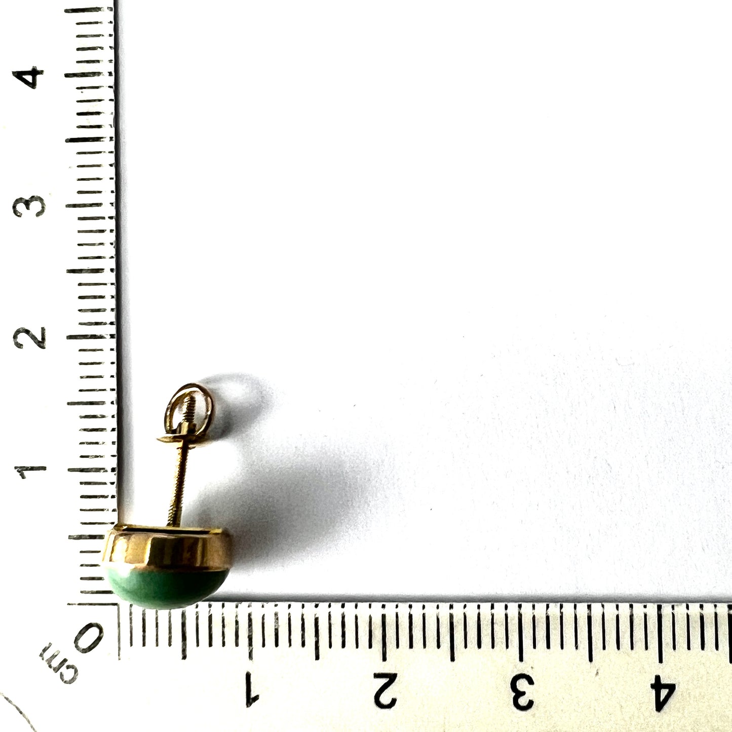 Antique Turquoise Cabochon Screw-on Stud Earrings