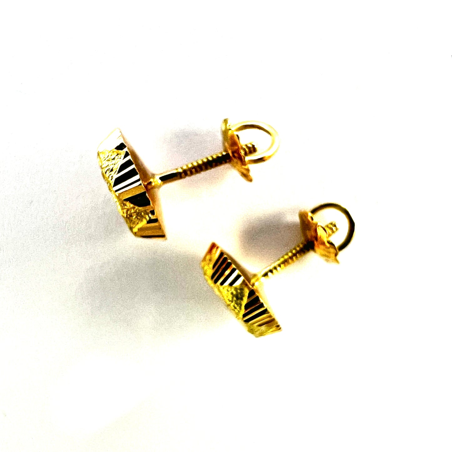 Vintage 18CT Gold Spanish Star Stud Earrings