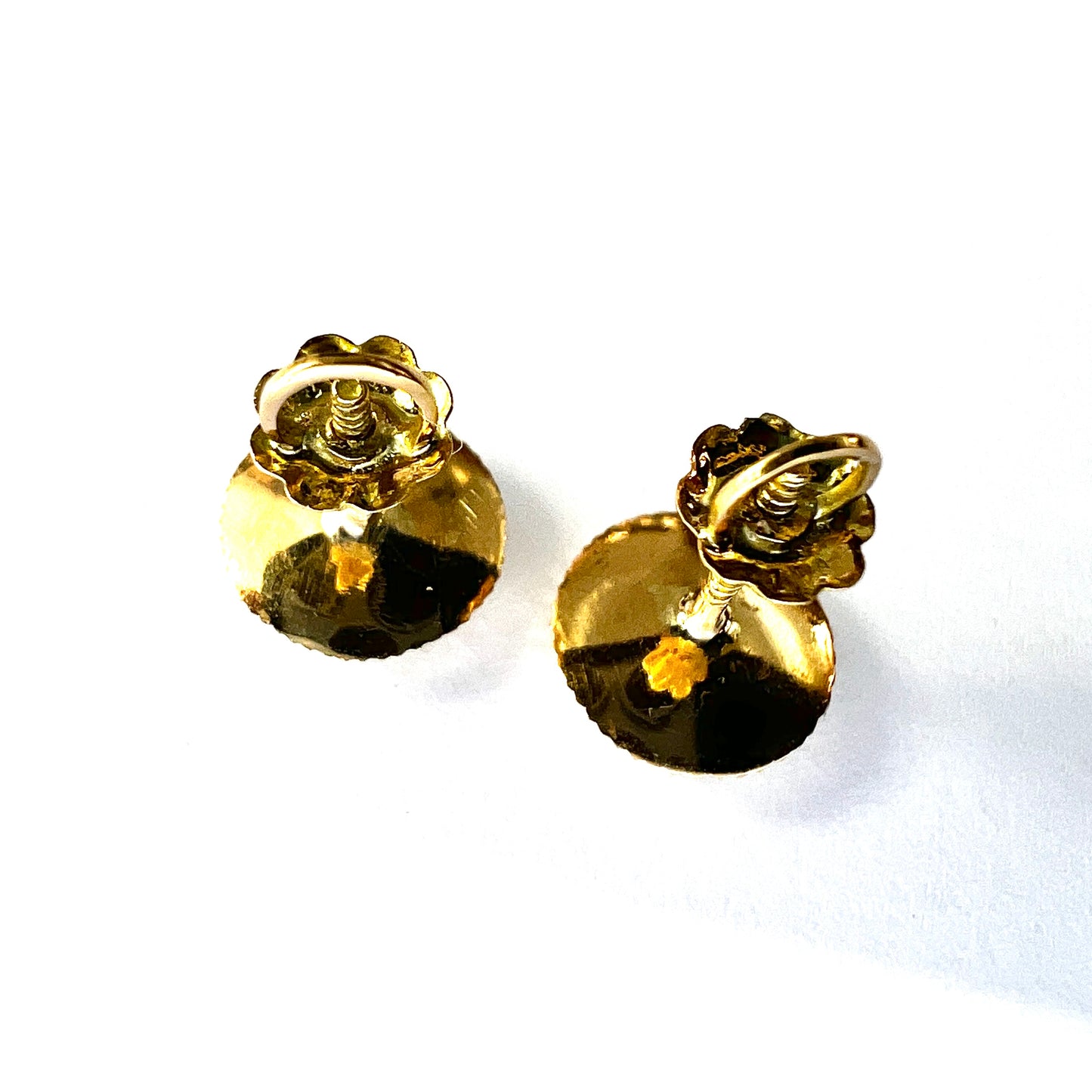 Vintage 18CT Gold Spanish Star Stud Earrings