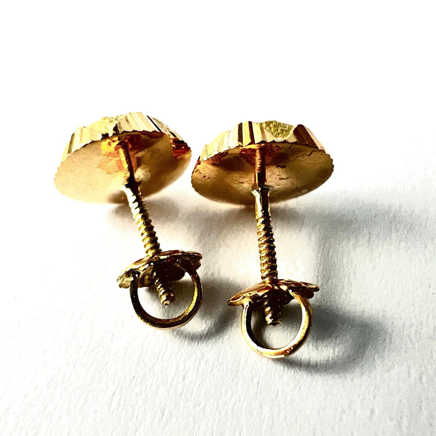 Vintage 18CT Gold Spanish Star Stud Earrings