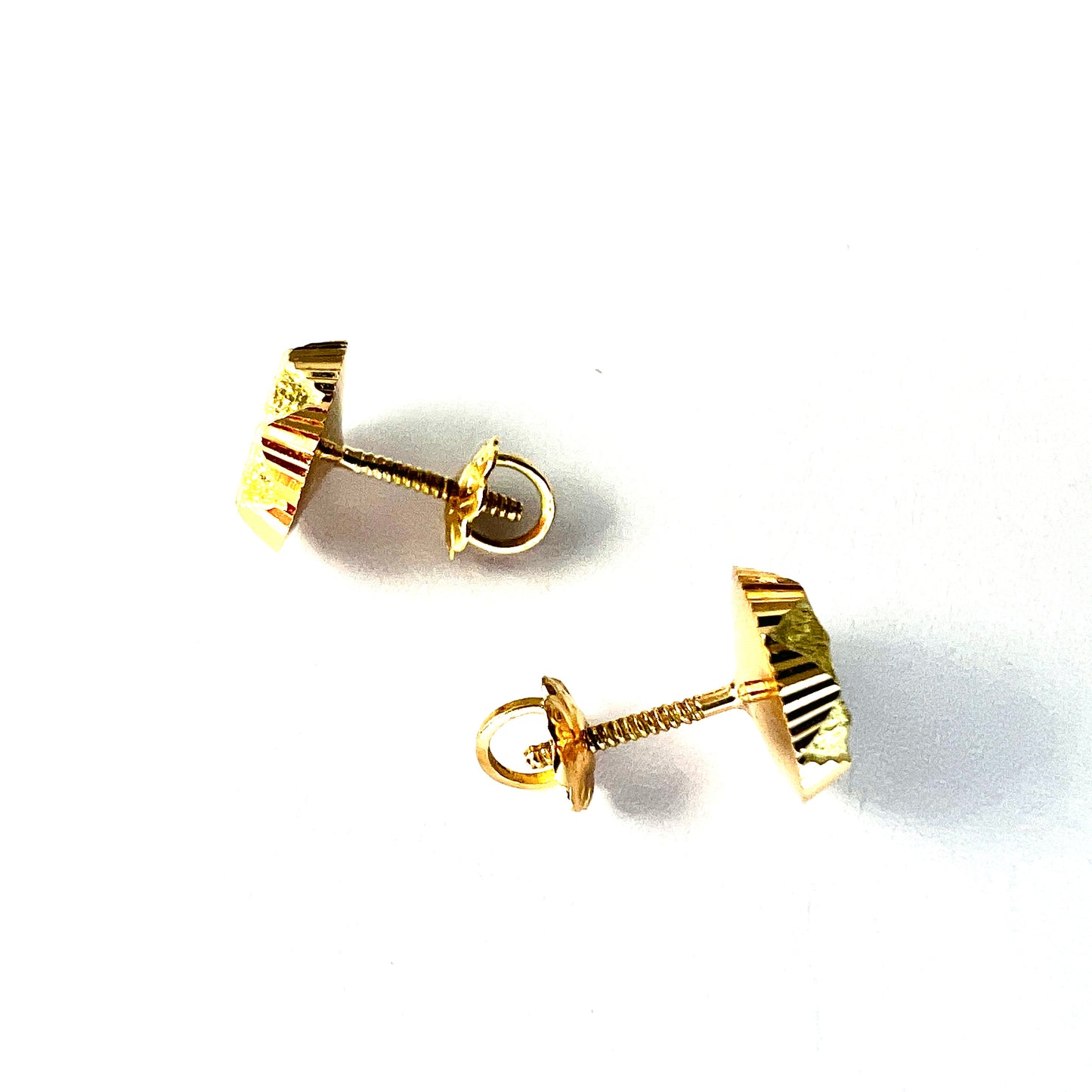 Vintage 18CT Gold Spanish Star Stud Earrings