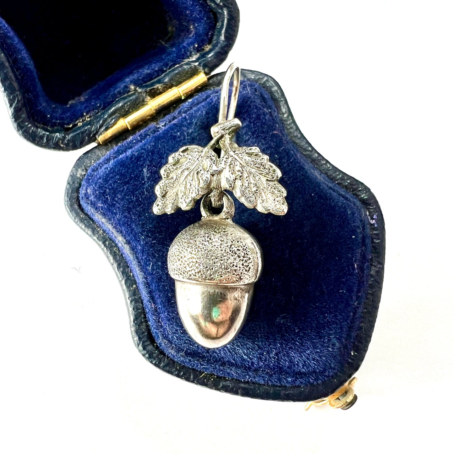 Single Earring • Victorian Silver Acorn Drop