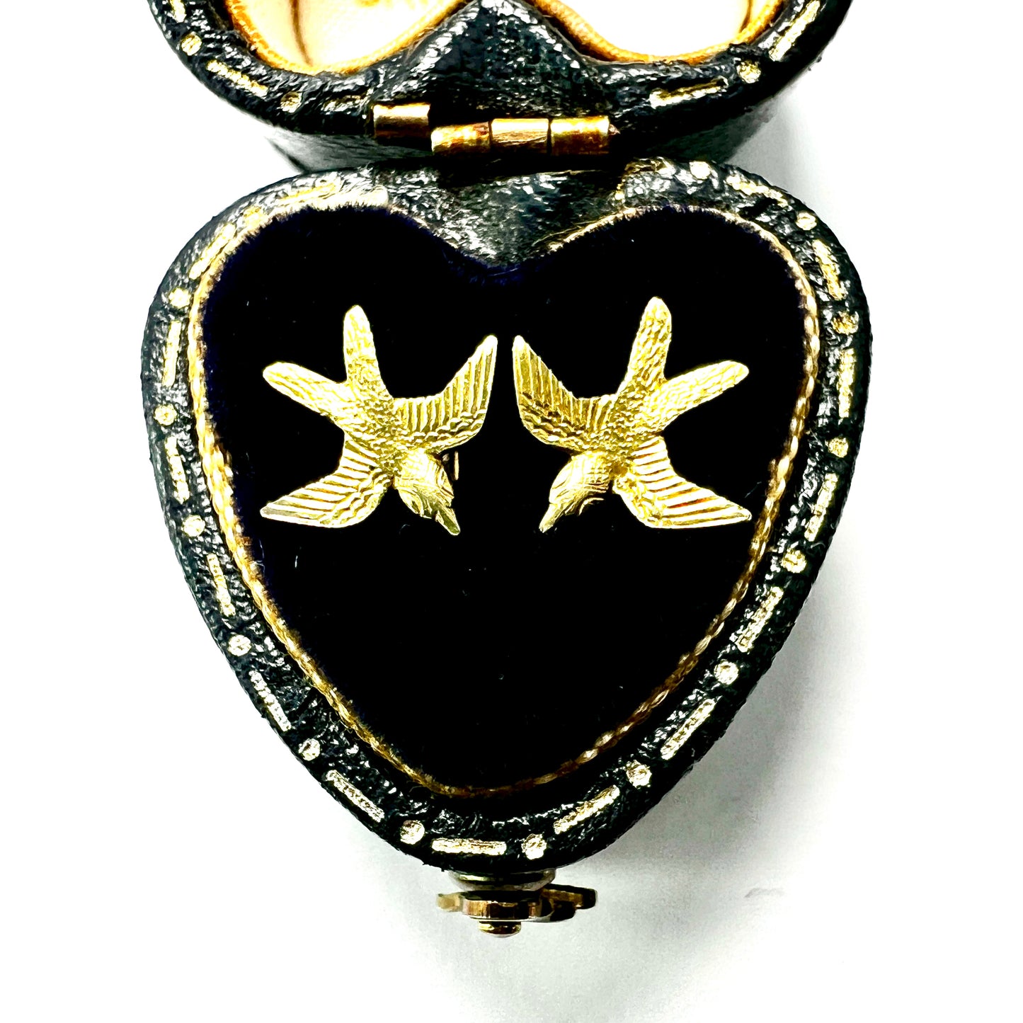 Vintage 9CT Gold Swallow Stud Earrings