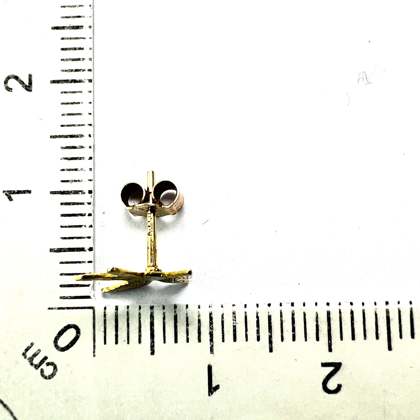 Vintage 9CT Gold Swallow Stud Earrings