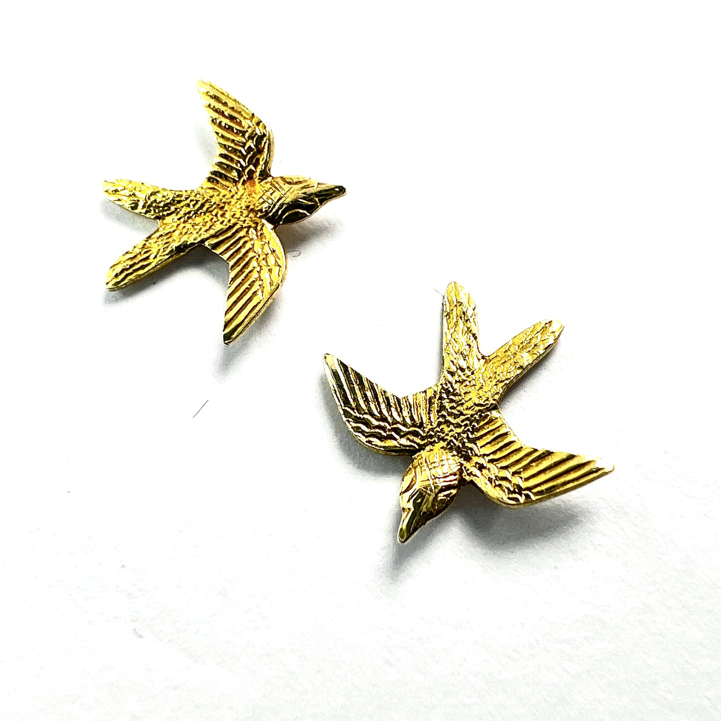 Vintage 9CT Gold Swallow Stud Earrings