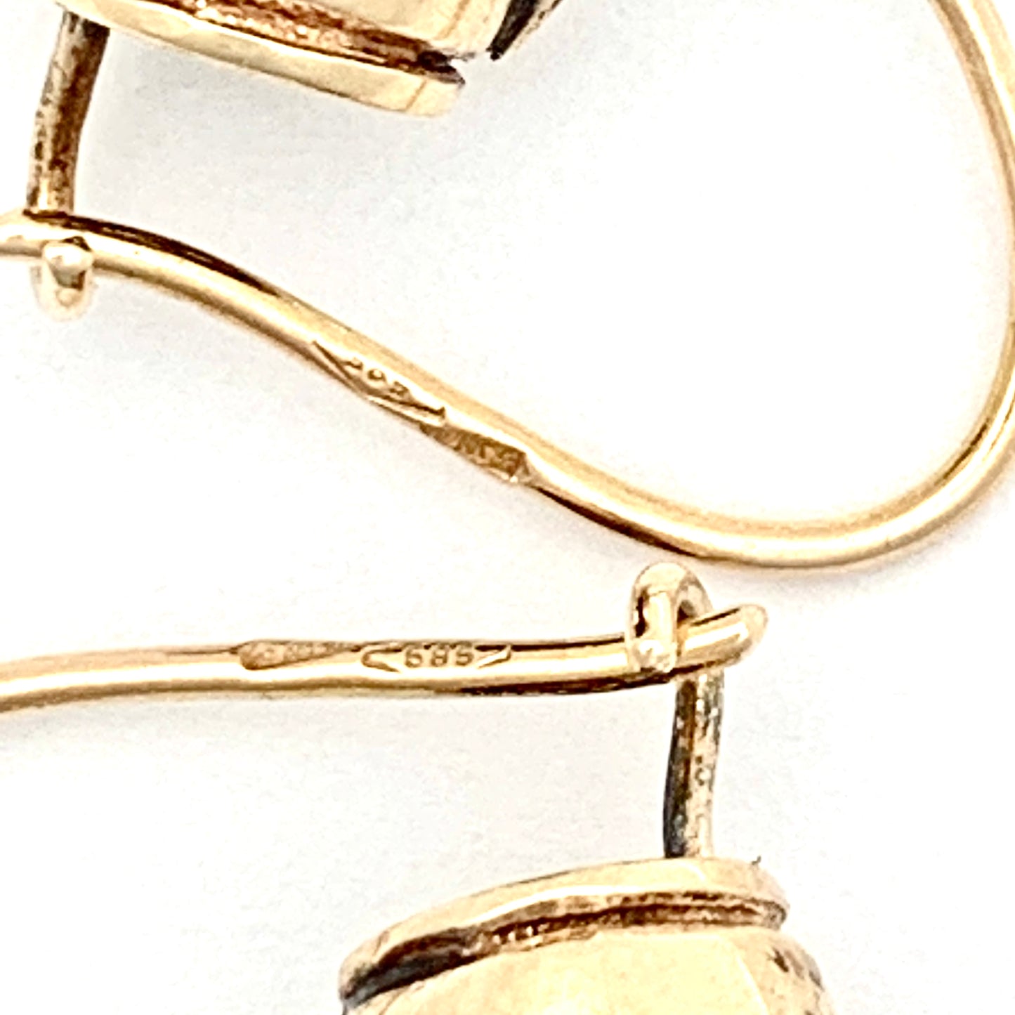Vintage Rose Cut Diamond Cluster Earrings in 14CT Gold