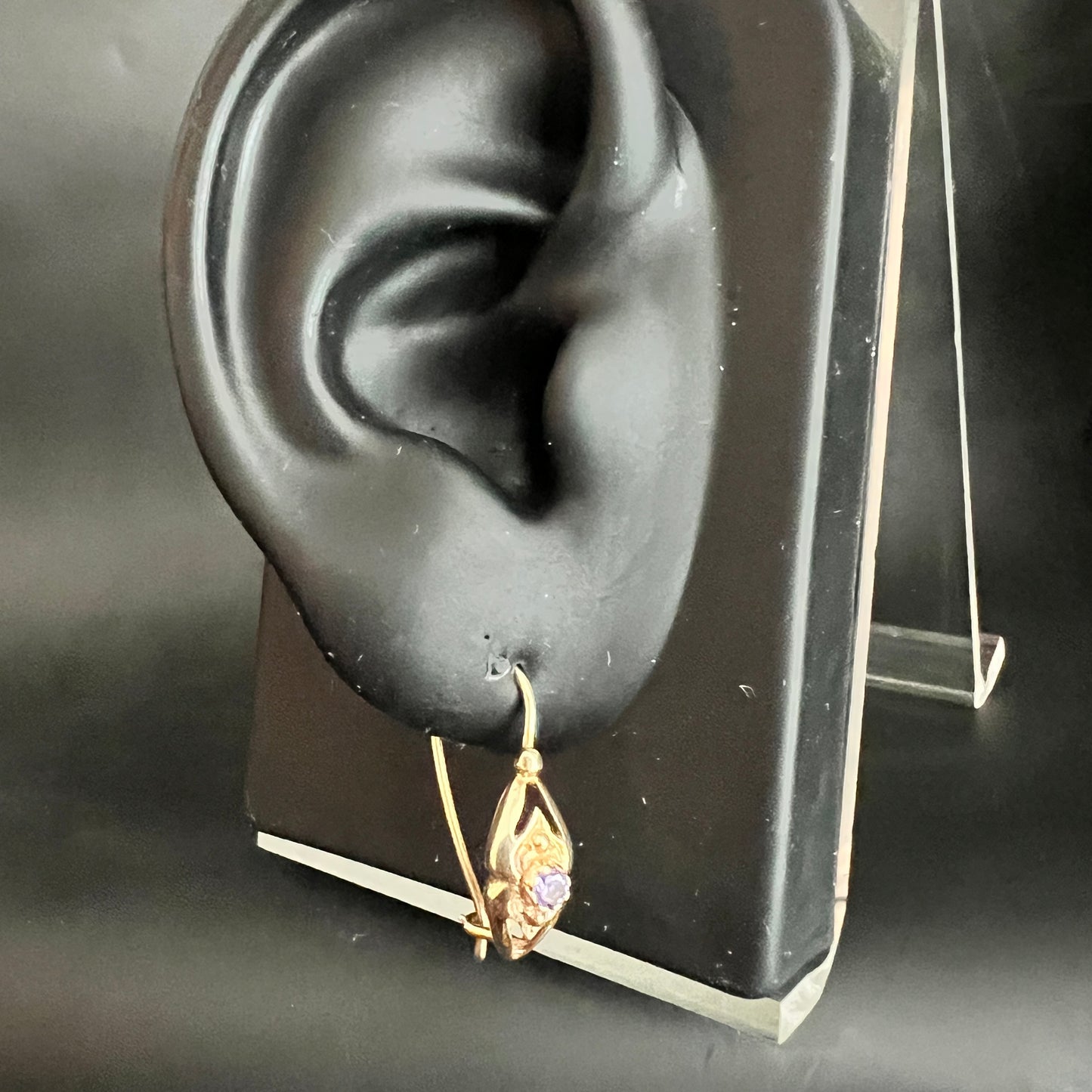 Vintage 14CT Gold Tanzanite Earrings