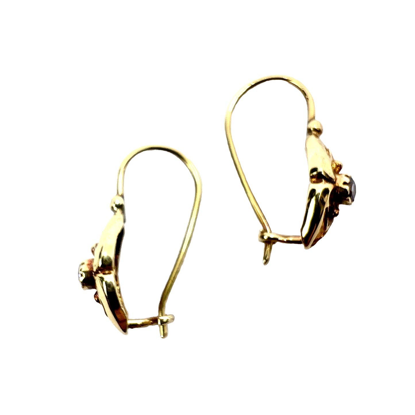 Vintage 14CT Gold Tanzanite Earrings