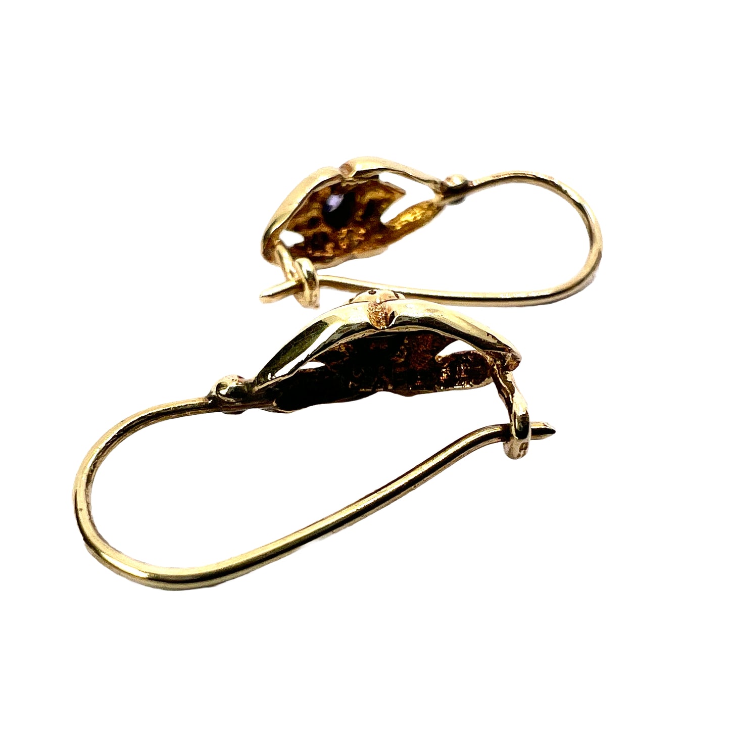 Vintage 14CT Gold Tanzanite Earrings