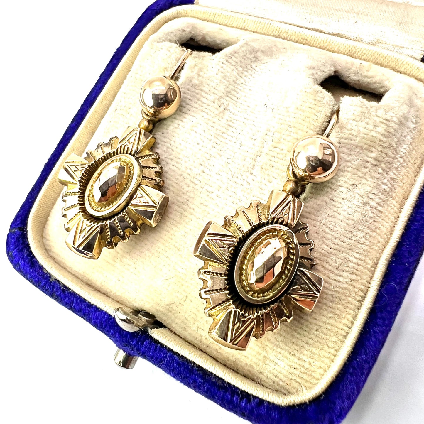 Victorian 9CT Gold Drop Earrings