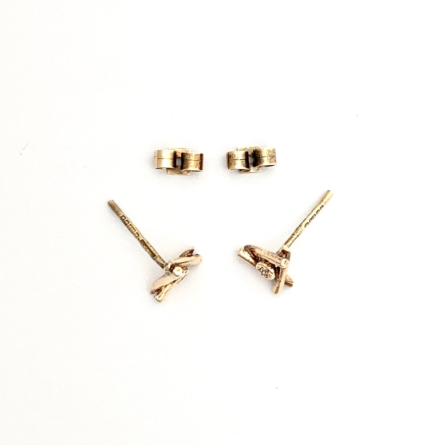 Tiny Star-set Diamond Stud Earrings in 9CT Rose Gold