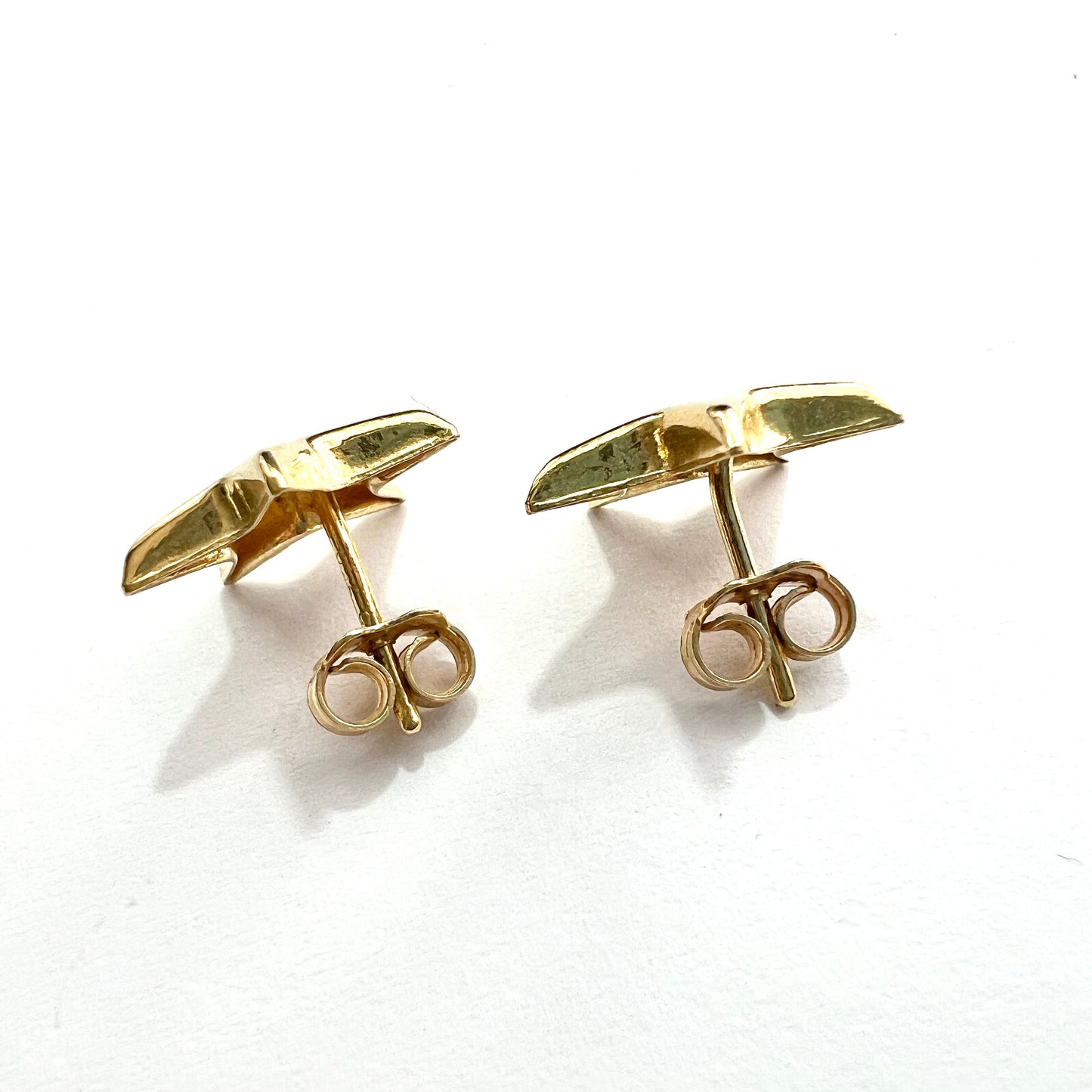 Vintage Italian 18CT Gold Star Earrings and Necklace