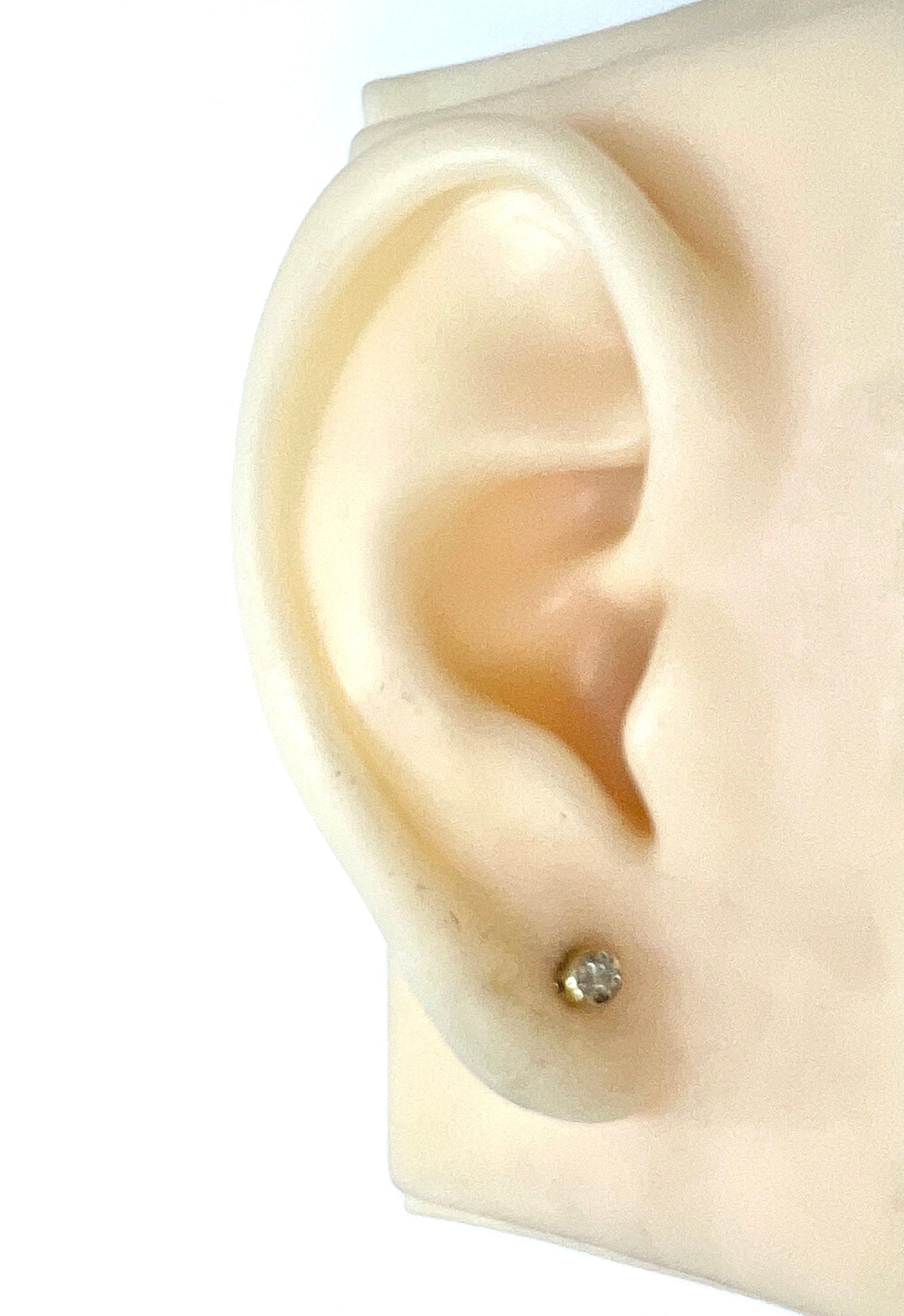 Tiny Diamond Illusion Stud Earrings in 9CT Gold