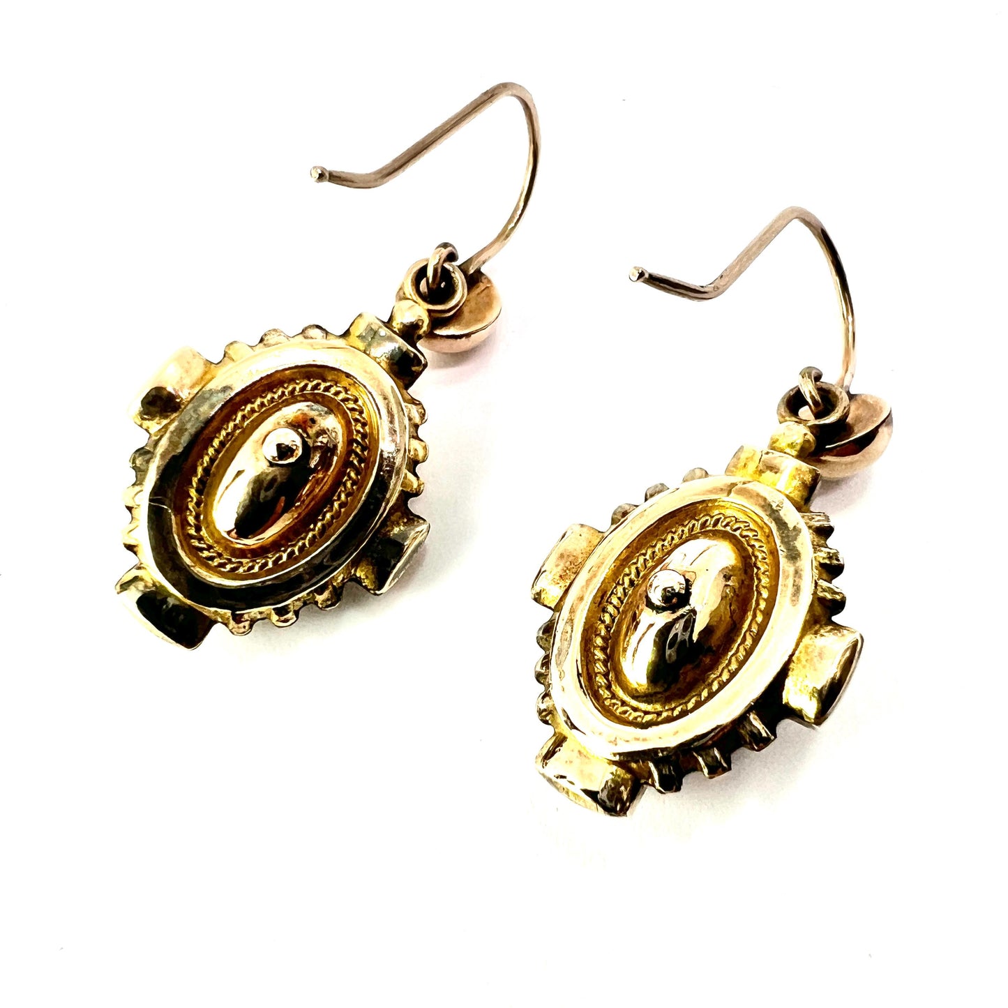 Victorian 9CT Gold Drop Earrings