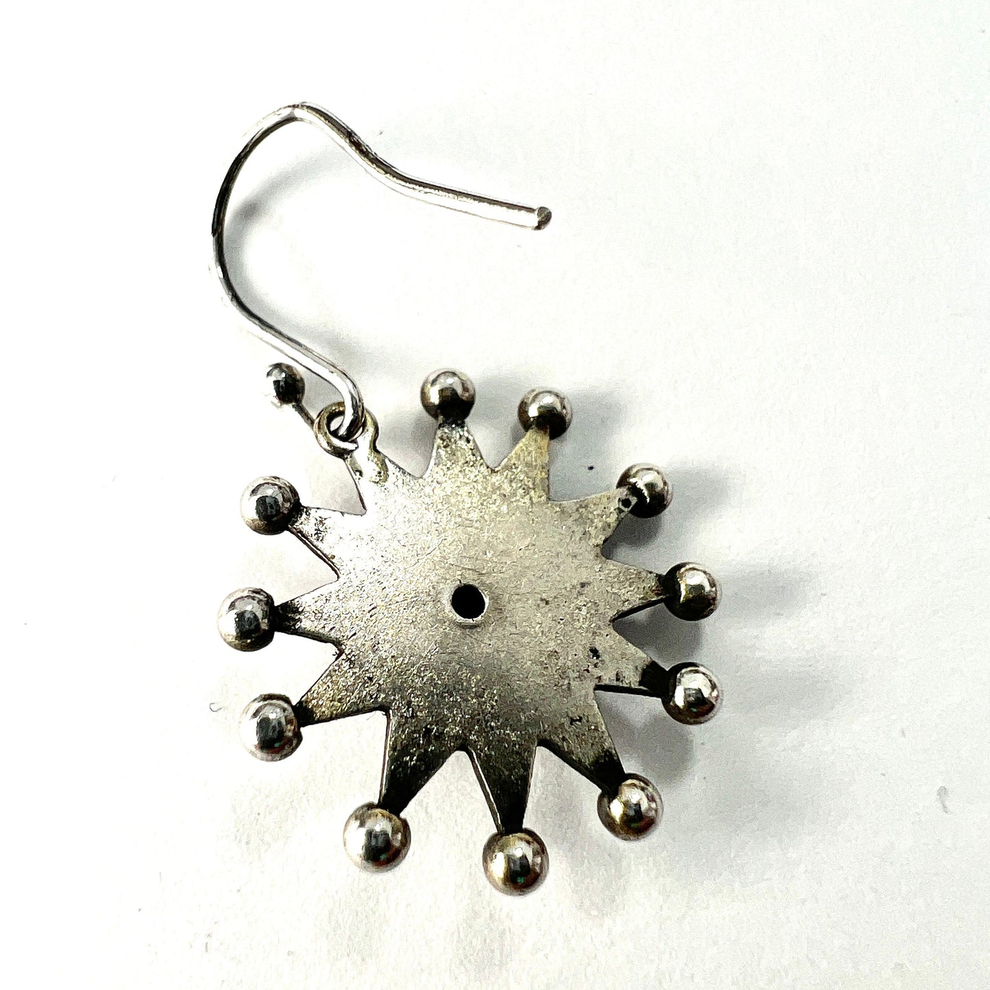 Single Earring • Victorian Sterling Silver Star Sunburst