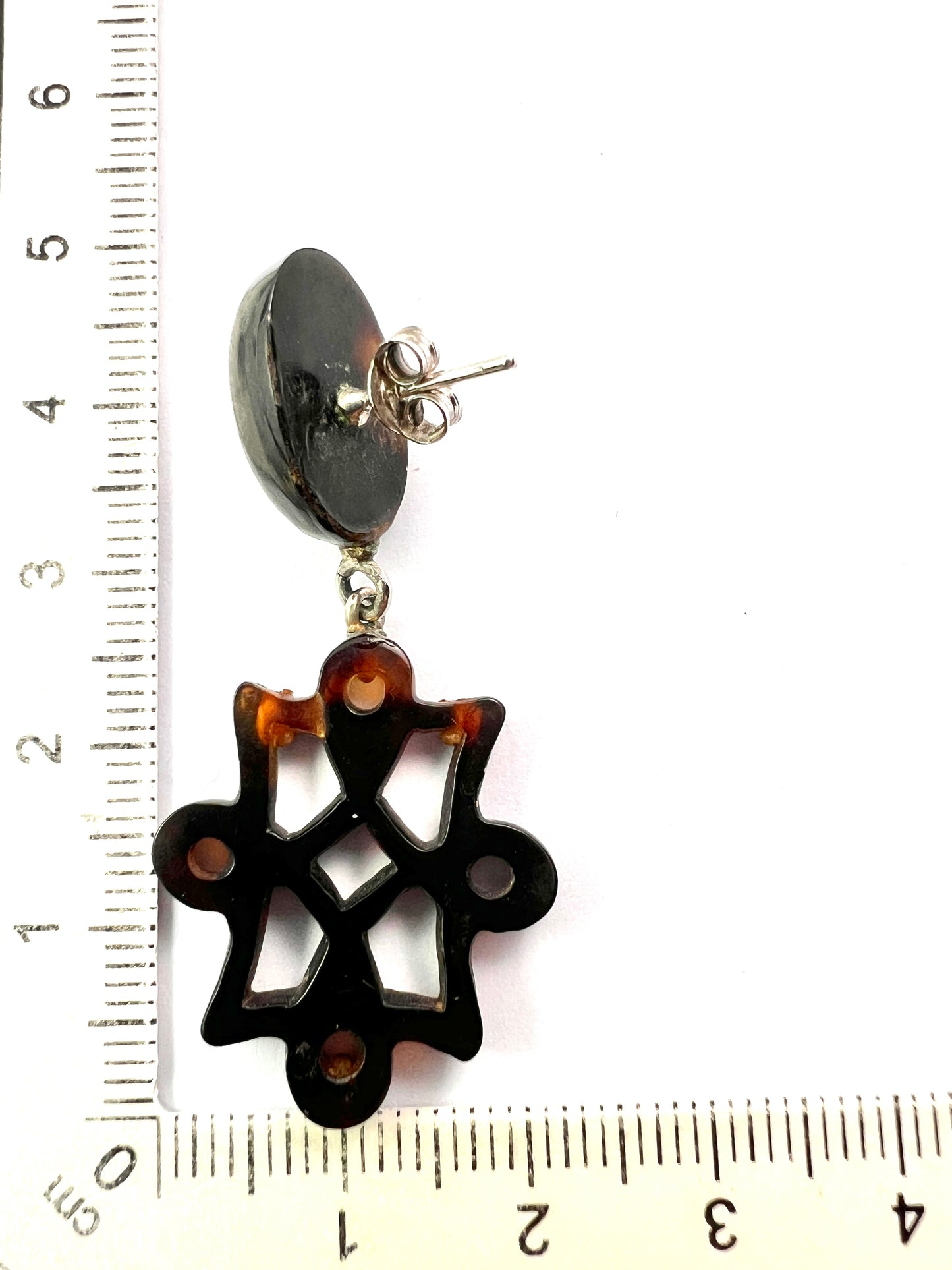 Victorian Gold and Silver Pique Endless Knot Earrings
