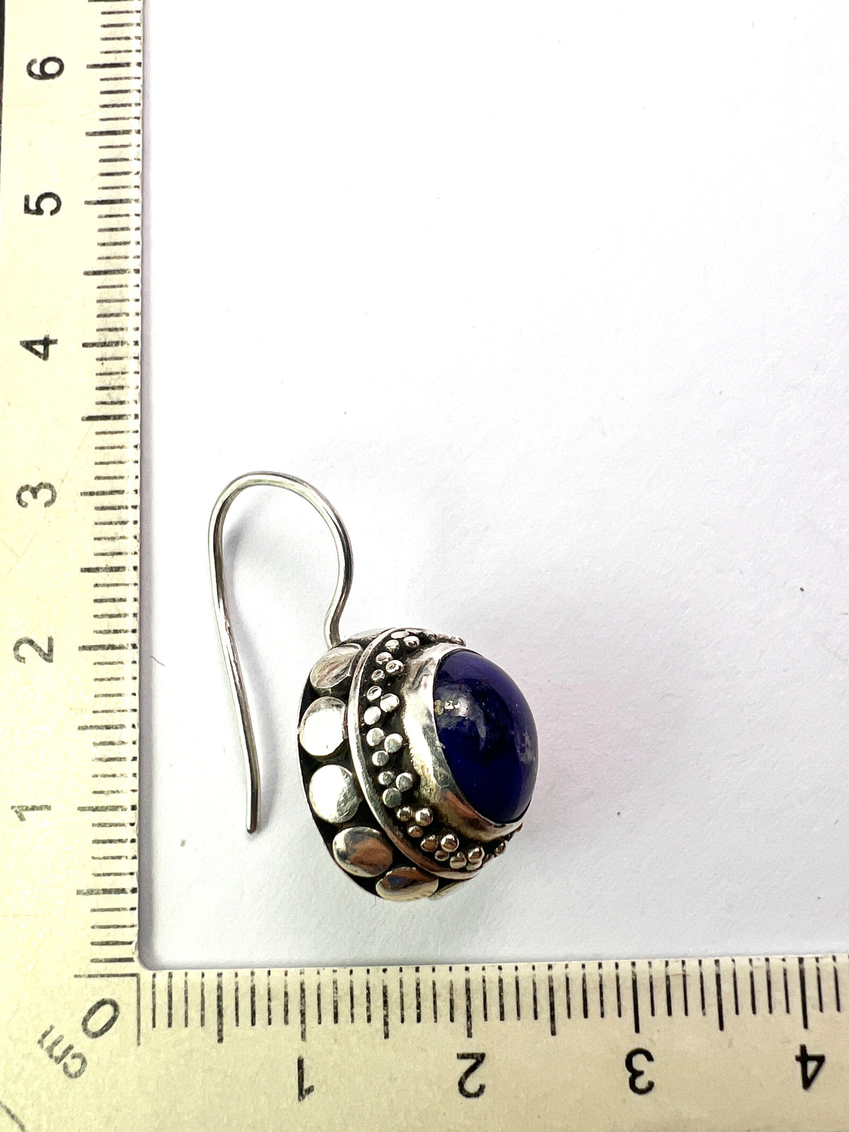 Vintage Lapis Lazuli Sterling Silver Earrings