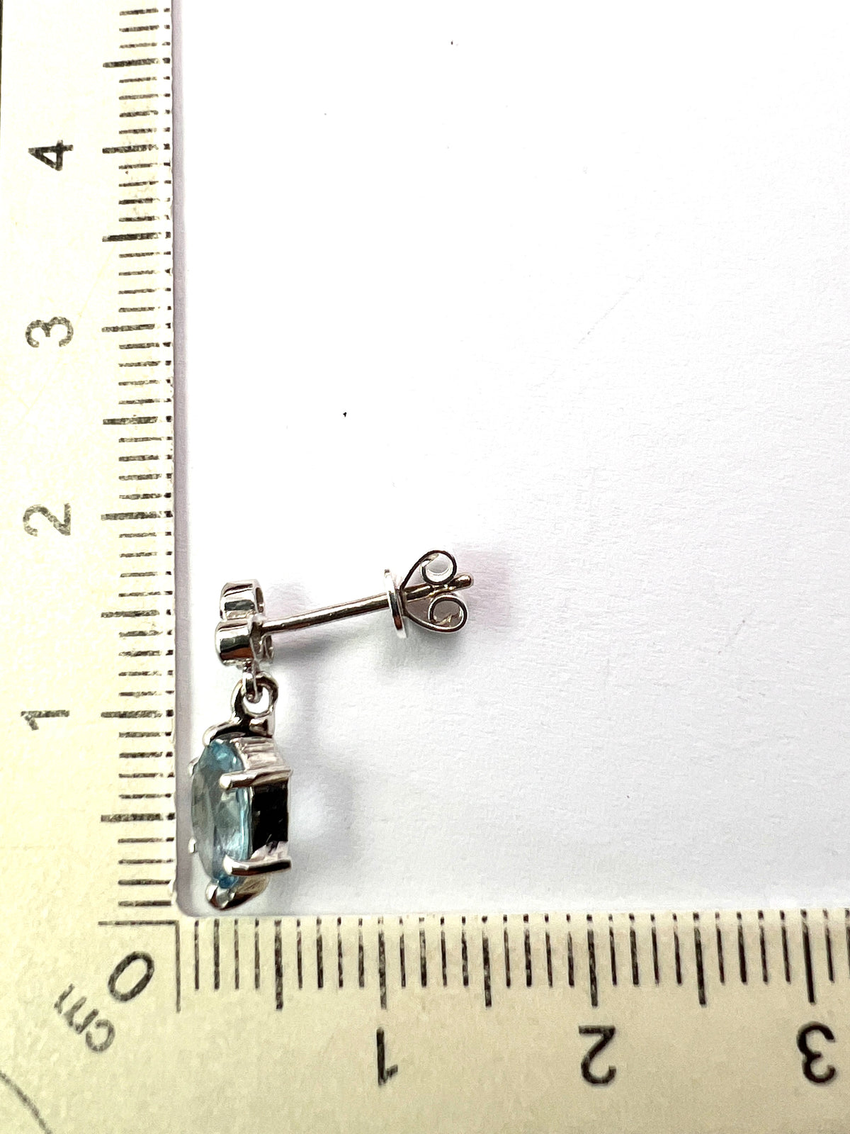 Vintage Aquamarine and Diamond Trefoil Earrings