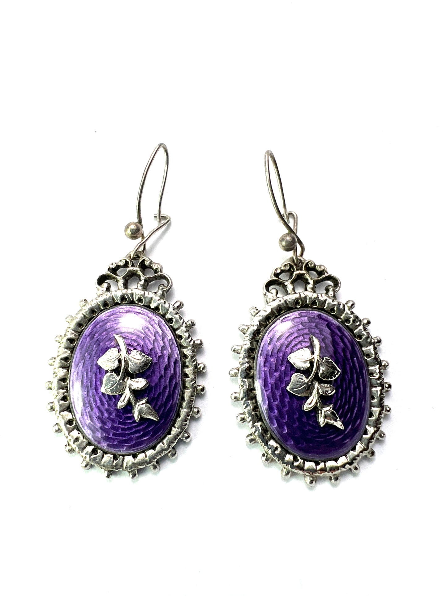 Vintage Enamelled Silver Earrings, Bracelet and Ring by Harold Arthur Lazarus