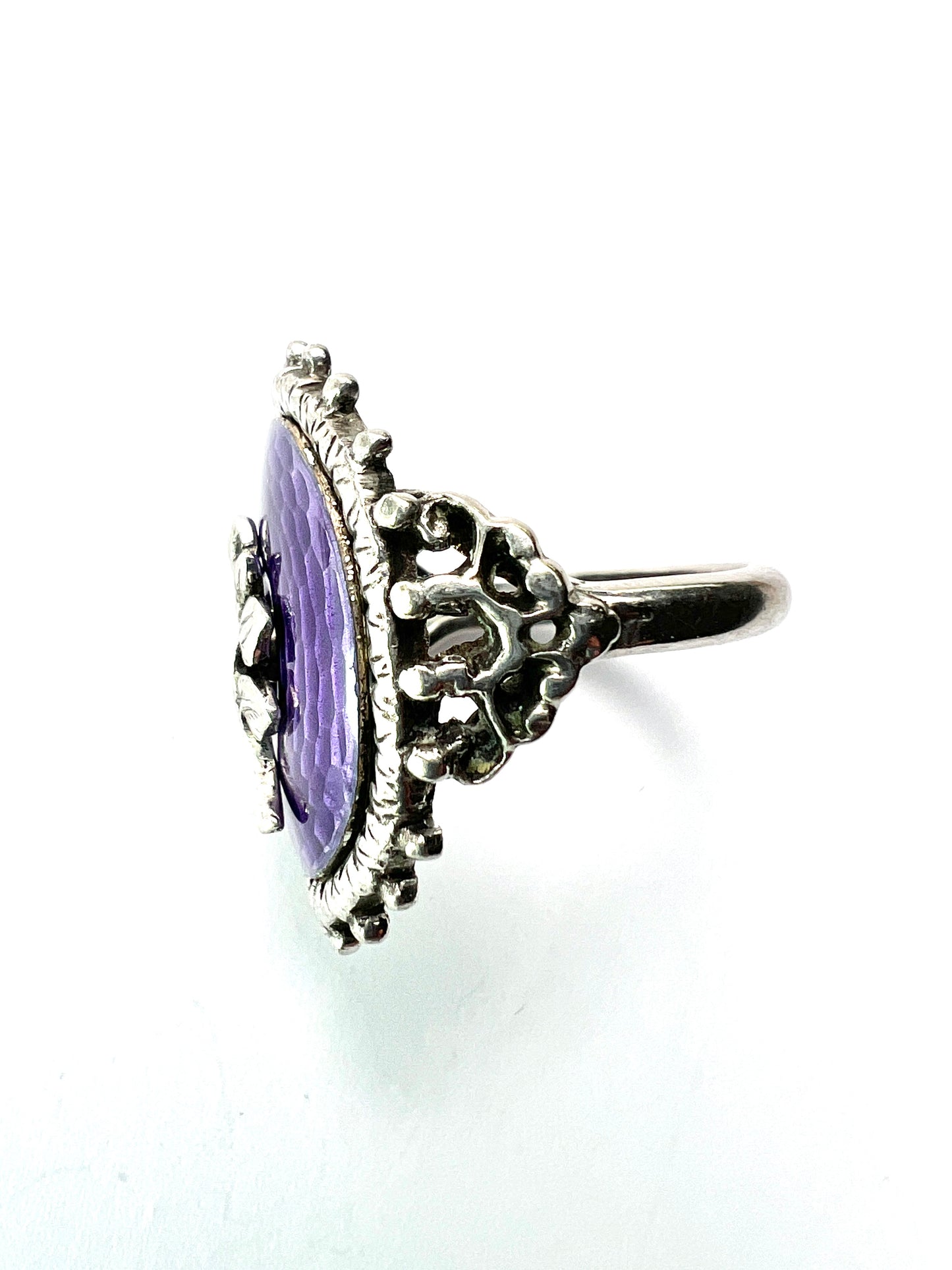Vintage Enamelled Silver Earrings, Bracelet and Ring by Harold Arthur Lazarus