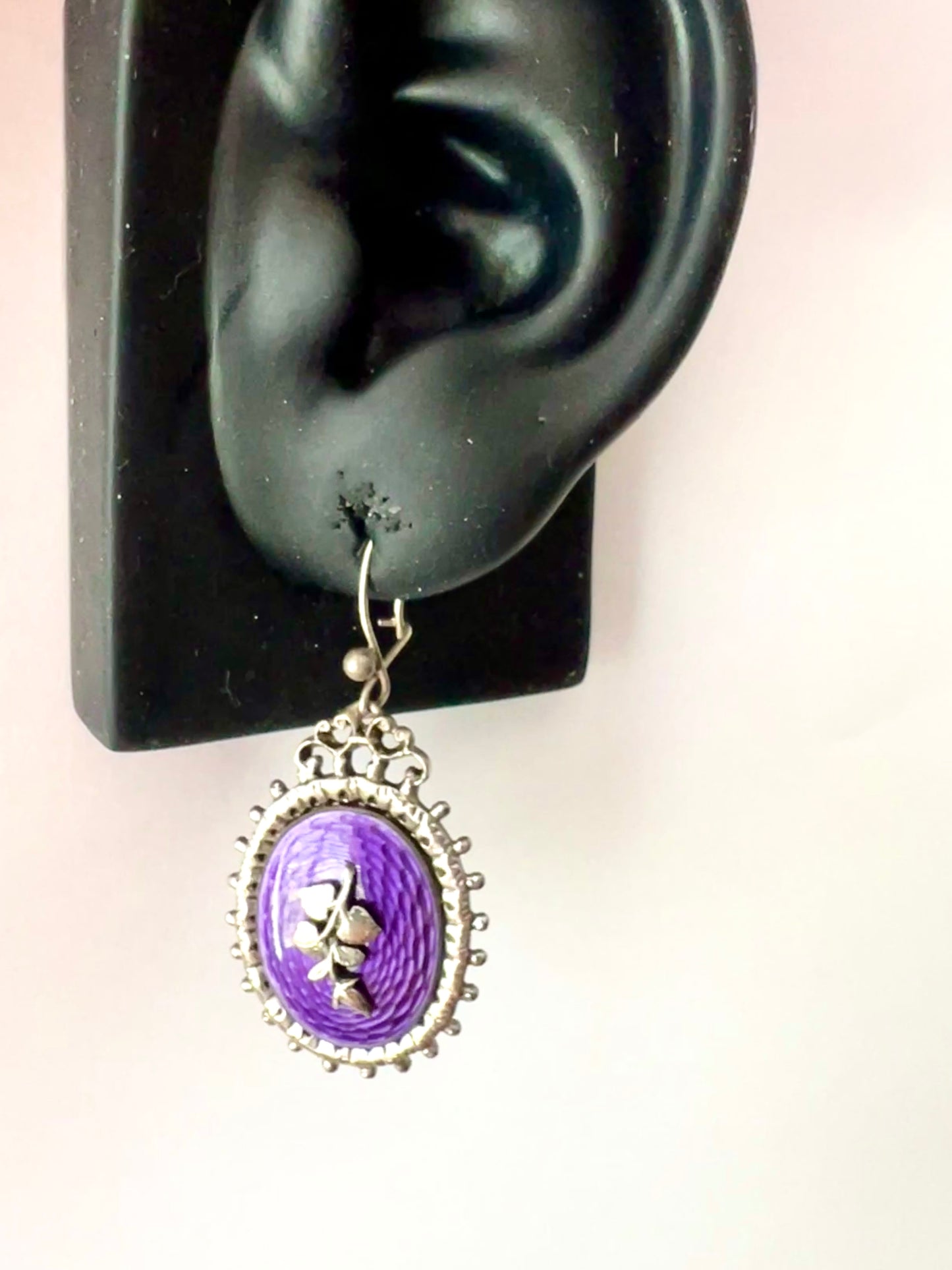 Vintage Enamelled Silver Earrings, Bracelet and Ring by Harold Arthur Lazarus