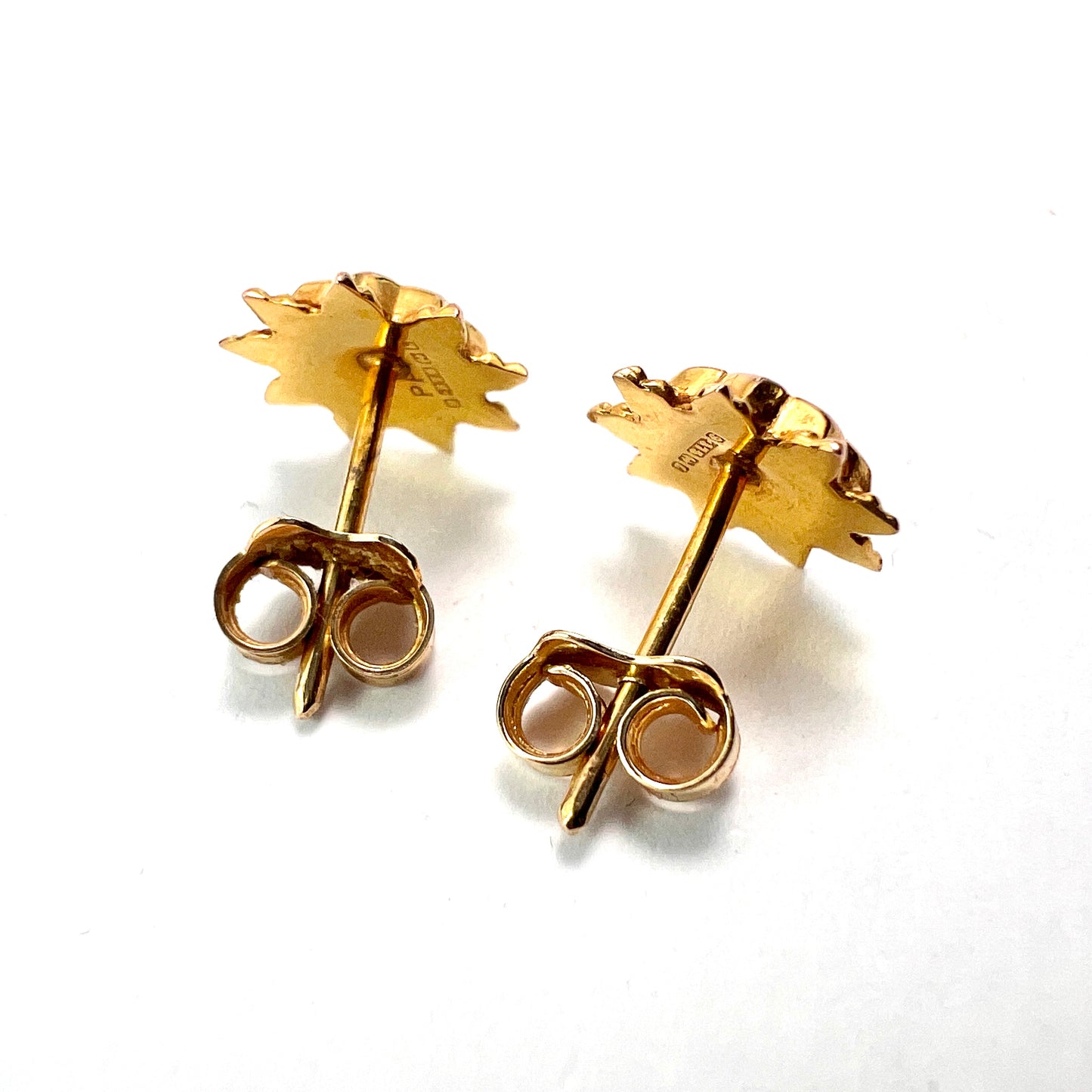 Victorian Style 9CT Gold Sunburst Stud Earrings