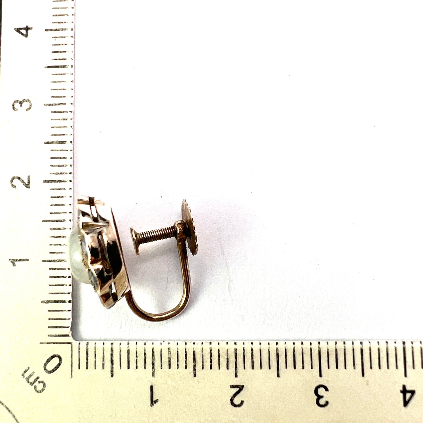 Vintage Moonstone and Sapphire Halo Gold Earrings