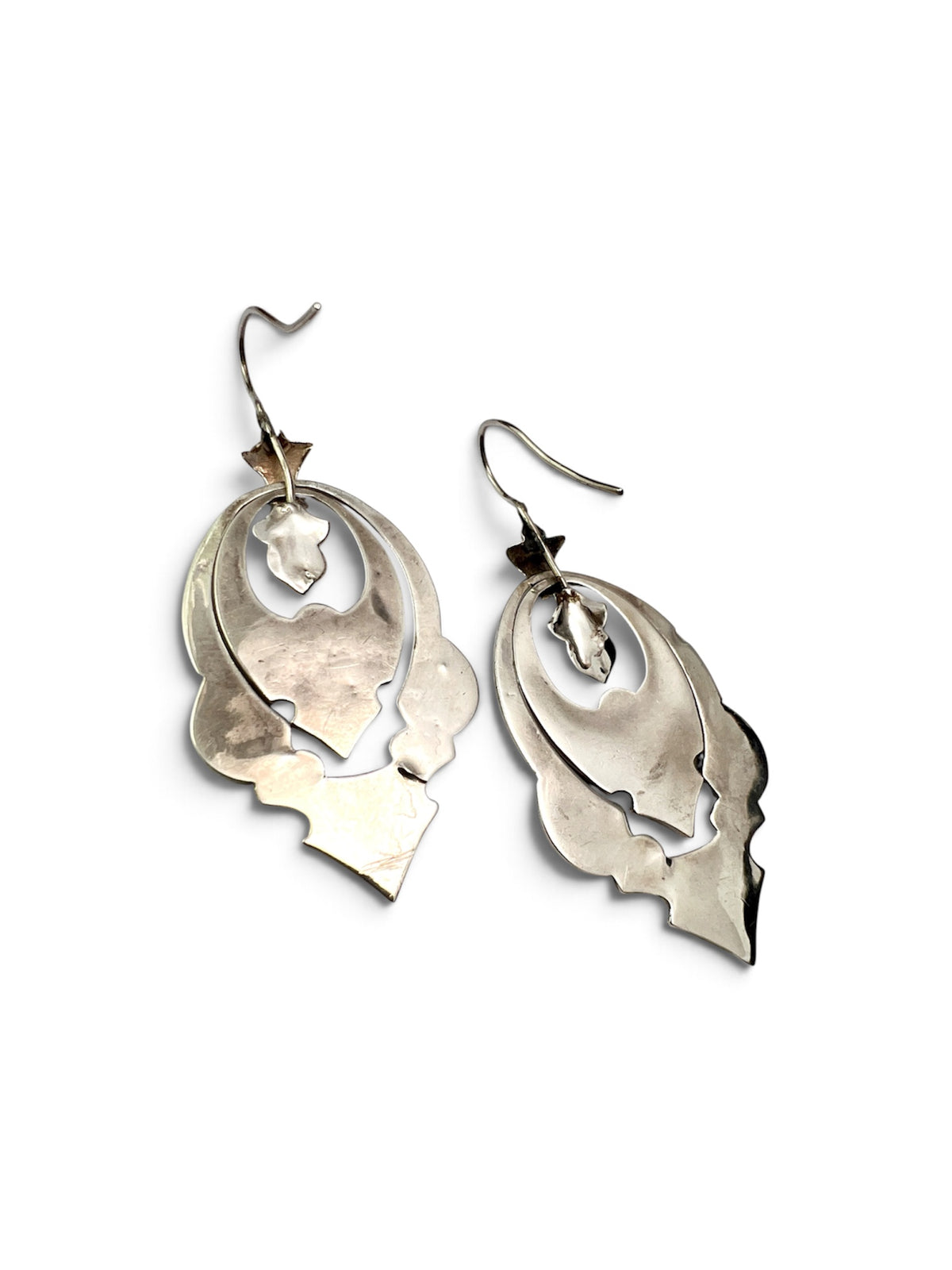 Victorian Scottish Agate Sterling Silver Pendant Earrings